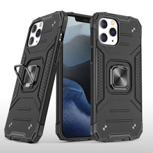 For iPhone XR Case Magnetic Kickstand Shockproof Phone Cover + Tempered Glass