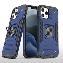 For iPhone XR Case Magnetic Kickstand Shockproof Phone Cover + Tempered Glass