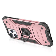 For iPhone 15 Case Magnetic Kickstand Shockproof Hybrid Cover + 2 Tempered Glass