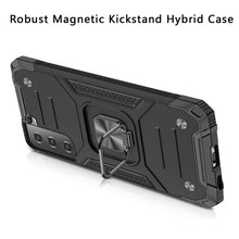 For Samsung Galaxy S22 Sturdy Robust Magnetic Kickstand Hybrid Case Cover