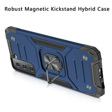 For Samsung Galaxy S22 Sturdy Robust Magnetic Kickstand Hybrid Case Cover