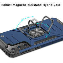 For Samsung Galaxy S22 Sturdy Robust Magnetic Kickstand Hybrid Case Cover