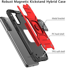 For Samsung Galaxy S22 Plus Premium Robust Magnetic Kickstand Hybrid Case Cover