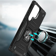 For Samsung Galaxy S24 Ultra Case Magnetic Kickstand Shockproof Hybrid Cover