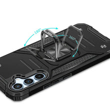 For Samsung S25 FE Case Magnetic Kickstand Shockproof Cover + Tempered Glass