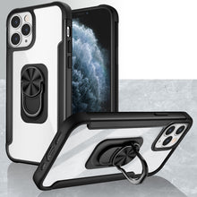 For iPhone 13 PRO Case Aluminum Alloy Magnetic Ring Stand Hybrid Phone Cover