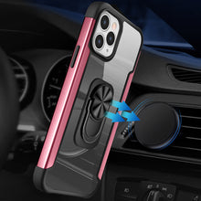 For iPhone 13 PRO Case Aluminum Alloy Magnetic Ring Stand Hybrid Phone Cover