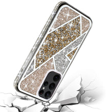 For iPhone 15 Case Rhombus Full Crystal Bling Glitter Cover + 2 Tempered Glass