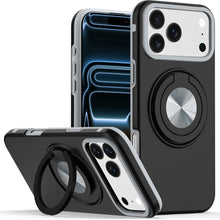 For iPhone 17 PRO Case Solid Rugged Shockproof with 360 Stand + Tempered Glass