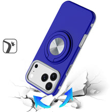 For iPhone 17 PRO Case Solid Rugged Shockproof with 360 Stand + Tempered Glass