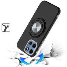 For Moto G 2025 Case Solid Rugged Magnetic with Ring Stand + Tempered Glass