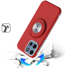 For Moto G 2025 Case Solid Rugged Magnetic with Ring Stand + Tempered Glass