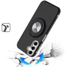For Samsung A17 5G Case Solid Rugged Magnetic with Ring Stand + Tempered Glass