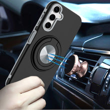For Samsung A17 5G Case Solid Rugged Magnetic with Ring Stand + Tempered Glass