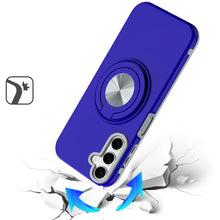 For Samsung A17 5G Case Solid Rugged Magnetic with Ring Stand + Tempered Glass