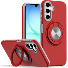 For Samsung A17 5G Case Solid Rugged Magnetic with Ring Stand + Tempered Glass