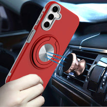 For Samsung A17 5G Case Solid Rugged Magnetic with Ring Stand + Tempered Glass