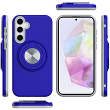 For Samsung A36 Case Solid Rugged Magnetic with Ring Stand + Tempered Glass