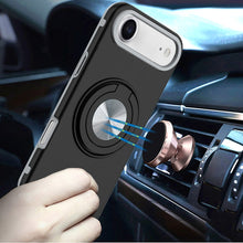 For iPhone Air Case Solid Rugged Shockproof Cover w/ 360 Stand + Tempered Glass