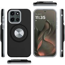 For Motorola Edge 2025 Case Solid Rugged Magnetic Ring Doubles as Stand Cover