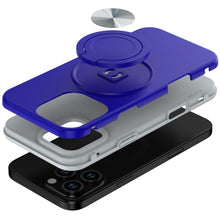 For iPhone 16 PRO MAX Case Solid Rugged Magnetic with Ring Stand +Tempered Glass