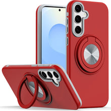 For Moto G Power 2025 Case Solid Rugged Magnetic w/ Ring Stand + Tempered Glass
