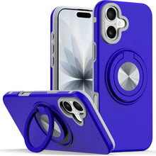 For iPhone 17 Case Solid Rugged Shockproof Cover with 360 Stand + Tempered Glass