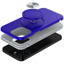 For iPhone 13 Pro Max 6.7 inch Case Solid Rugged Magnetic Circle with Ring Stand