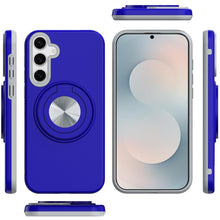 For Samsung S25 FE Case Solid Rugged Magnetic with Ring Stand + Tempered Glass