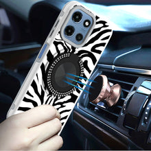 For Moto G 2025 Case Printed Design Magnetic Bling Ring Stand + Tempered Glass