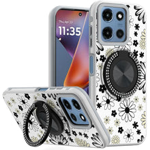 For Moto G 2025/2026/G Play 2026 Case Design w/ 360 Bling Stand + Tempered Glass