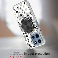 For Moto G 2025/2026/G Play 2026 Case Design w/ 360 Bling Stand + Tempered Glass