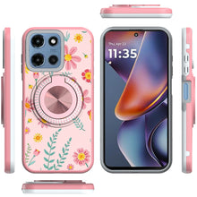 For Moto G 2025/2026/G Play 2026 Case Design w/ 360 Bling Stand + Tempered Glass