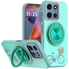 For Moto G 2025/2026/G Play 2026 Case Design w/ 360 Bling Stand + Tempered Glass