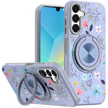 For Samsung A16 5G Case Printed Design w/ 360 Bling Stand Cover + Tempered Glass