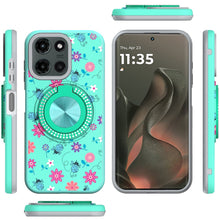 For Motorola Edge 2025 Case Printed Design Magnetic Bling Ring Stand Phone Cover