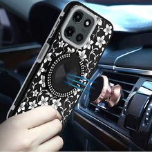 For Motorola Edge 2025 Case Printed Design Magnetic Bling Ring Stand Phone Cover