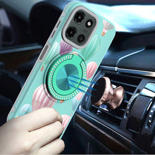 For Motorola Edge 2025 Case Printed Design Magnetic Bling Ring Stand Phone Cover