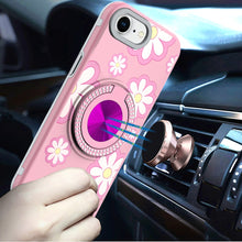 For iPhone 16e Case Printed Design with Bling 360 Stand Cover + Tempered Glass
