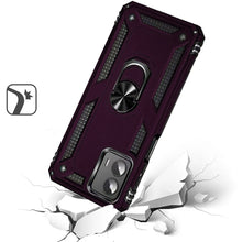 For Moto G Stylus 5G 2024 Case Ring Magnetic Kickstand Hybrid + Tempered Glass