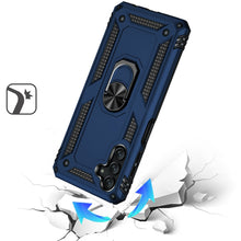 For Samsung A16 5G Case Ring Holder Magnetic Kickstand Hybrid + Tempered Glass