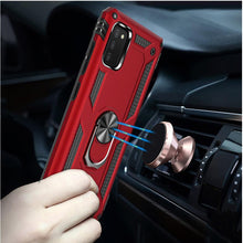 For Samsung Galaxy A03s Ring Magnetic Kickstand Protective Hybrid Phone Case