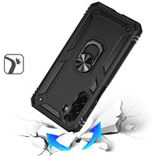 For Samsung A17 5G Case Ring Holder Phone Cover with Kickstand + Tempered Glass