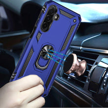 For Samsung A17 5G Case Ring Holder Phone Cover with Kickstand + Tempered Glass