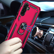 For Samsung A17 5G Case Ring Holder Phone Cover with Kickstand + Tempered Glass