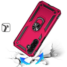 For Samsung A17 5G Case Ring Holder Phone Cover with Kickstand + Tempered Glass