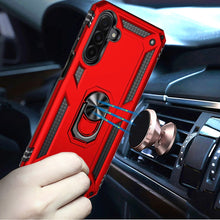 For Samsung A17 5G Case Ring Holder Phone Cover with Kickstand + Tempered Glass