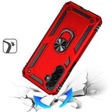 For Samsung A17 5G Case Ring Holder Phone Cover with Kickstand + Tempered Glass