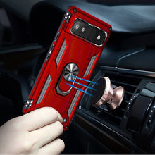 For Google Pixel 7A Case Ring Magnetic Kickstand Protective Hybrid Phone Cover