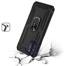 For Moto G 5G 2022 Ring Magnetic Kickstand Protective Hybrid Phone Case Cover